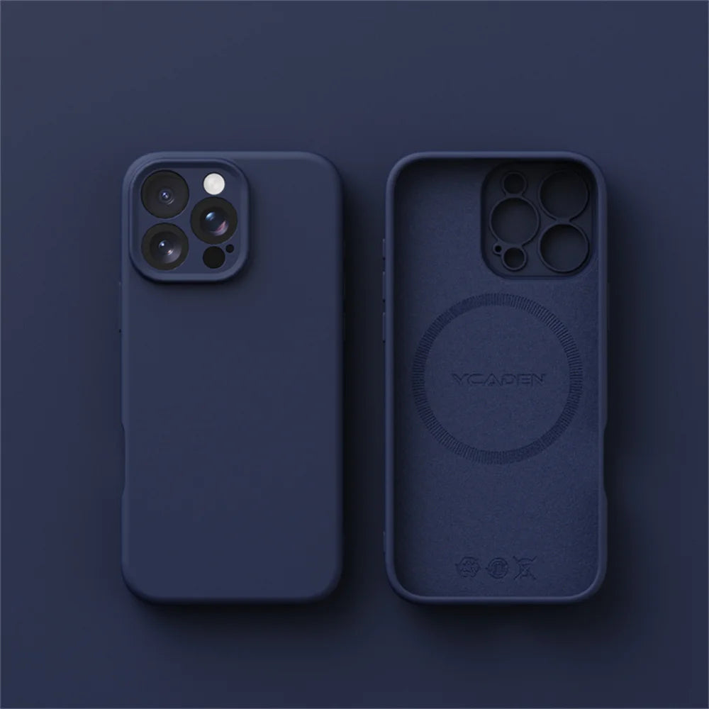 Luxury Liquid Silicone For Magsafe Case For iPhone 17 Air 16 Plus 15 14 13 12 Pro Max 17Pro Wireless Charging Skin Smooth Cover MainResell