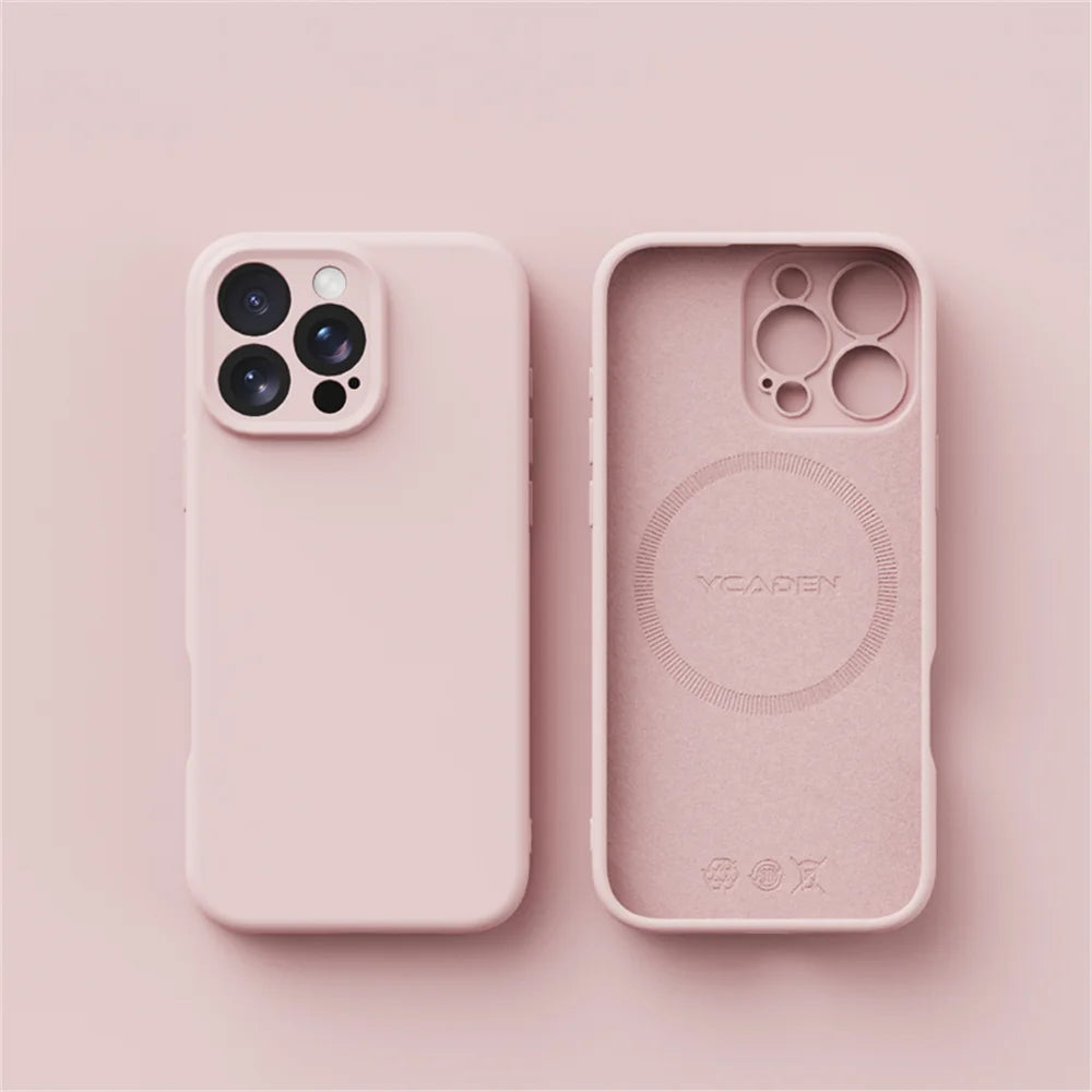 Luxury Liquid Silicone For Magsafe Case For iPhone 17 Air 16 Plus 15 14 13 12 Pro Max 17Pro Wireless Charging Skin Smooth Cover MainResell