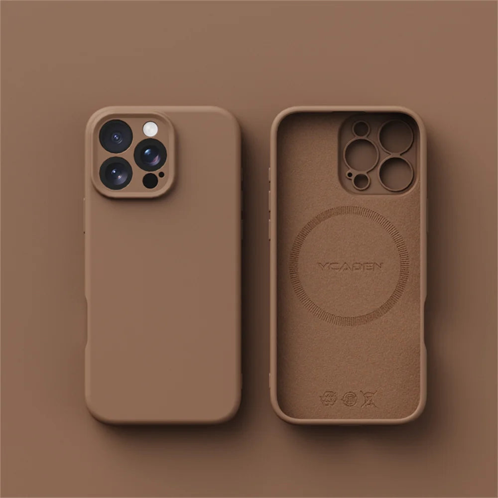 Luxury Liquid Silicone For Magsafe Case For iPhone 17 Air 16 Plus 15 14 13 12 Pro Max 17Pro Wireless Charging Skin Smooth Cover MainResell