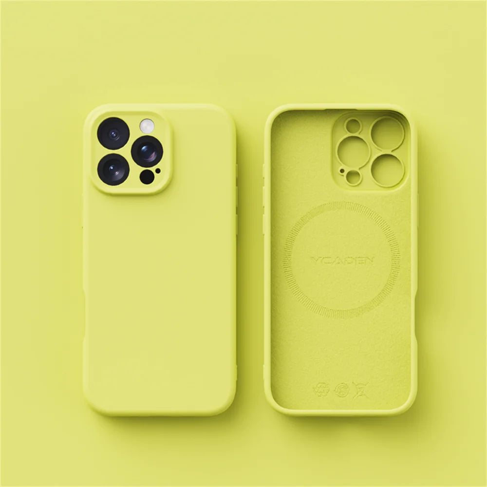 Luxury Liquid Silicone For Magsafe Case For iPhone 17 Air 16 Plus 15 14 13 12 Pro Max 17Pro Wireless Charging Skin Smooth Cover MainResell