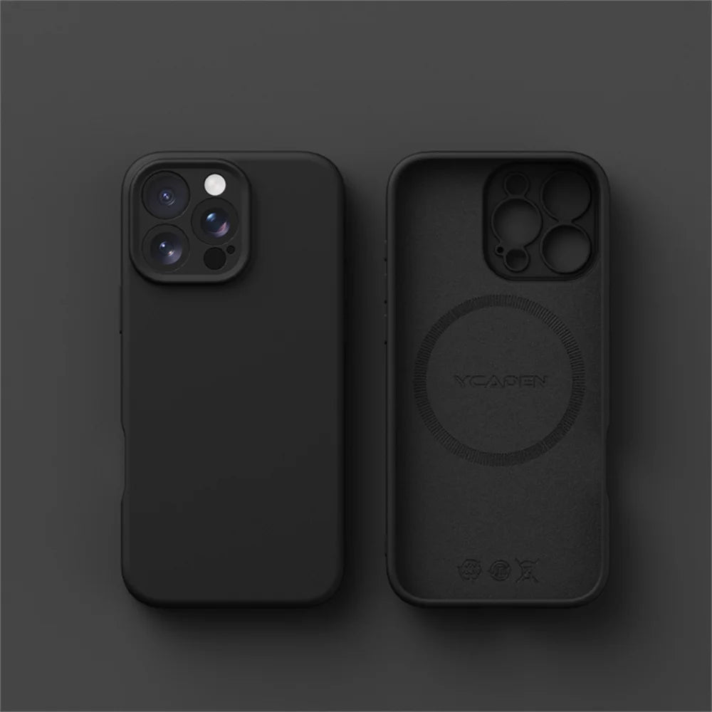 Luxury Liquid Silicone For Magsafe Case For iPhone 17 Air 16 Plus 15 14 13 12 Pro Max 17Pro Wireless Charging Skin Smooth Cover MainResell