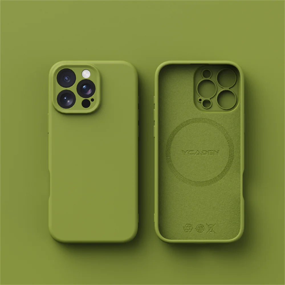 Luxury Liquid Silicone For Magsafe Case For iPhone 17 Air 16 Plus 15 14 13 12 Pro Max 17Pro Wireless Charging Skin Smooth Cover MainResell