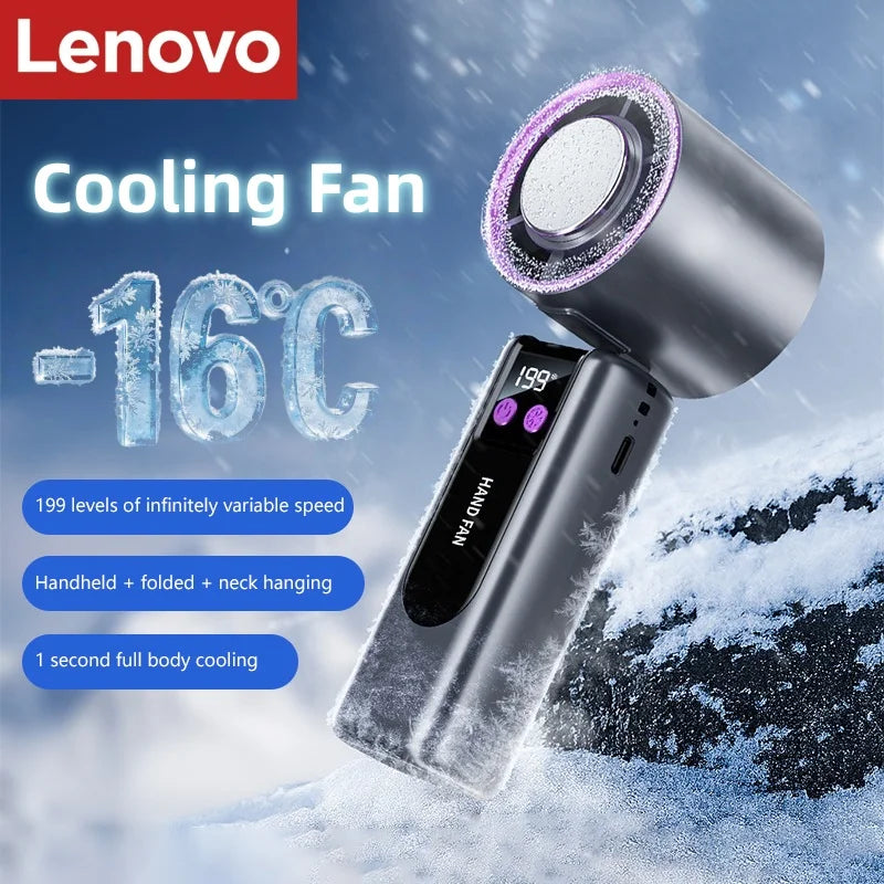 Climatiseur, mini ventilateurs a main, air frais. Lenovo