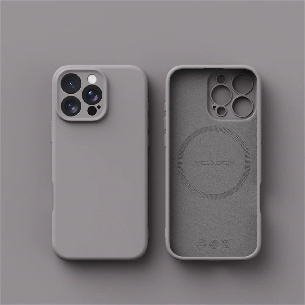 Luxury Liquid Silicone For Magsafe Case For iPhone 17 Air 16 Plus 15 14 13 12 Pro Max 17Pro Wireless Charging Skin Smooth Cover MainResell