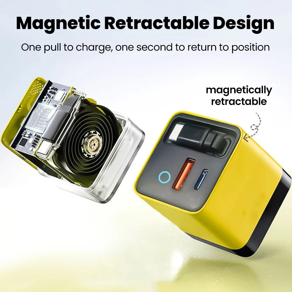 80W USB Charger Retractable Type-C MainResell