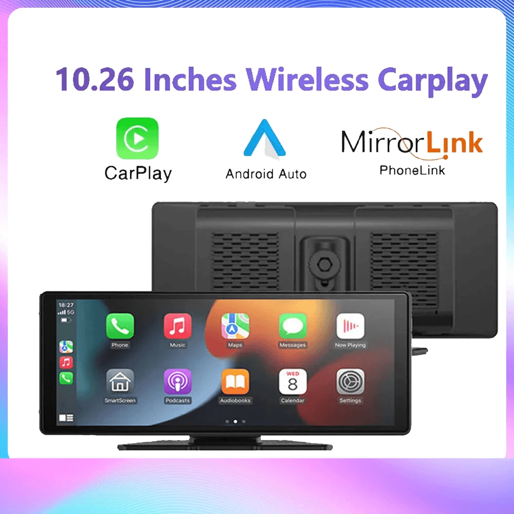 CarPlay sans fil universel 10,26" avec WiFi,  – Compatible Apple et Android. bys-store-3195388-564952